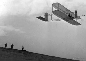 December 17th, 1903, the two brothers successfully built and launched the first crewed heavier-than-air flight