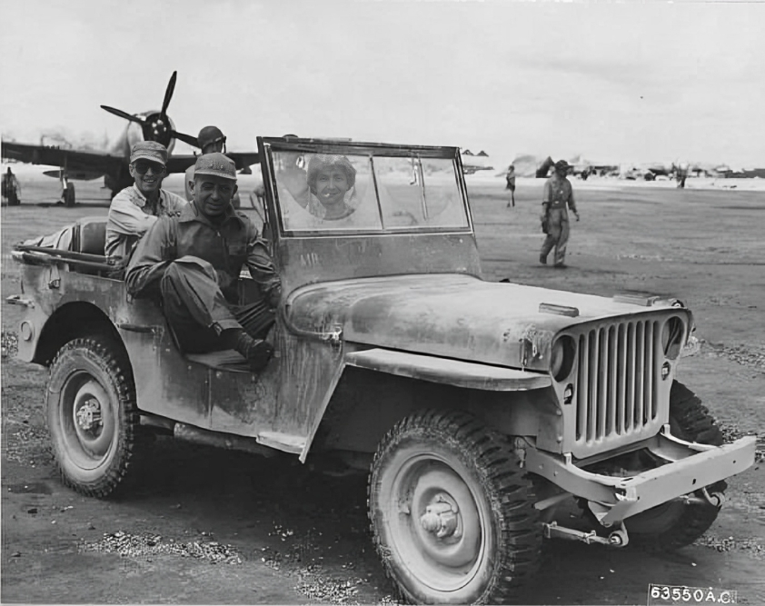 1st Air Commando jeep at Feni airfield, Bangladesh, 1944